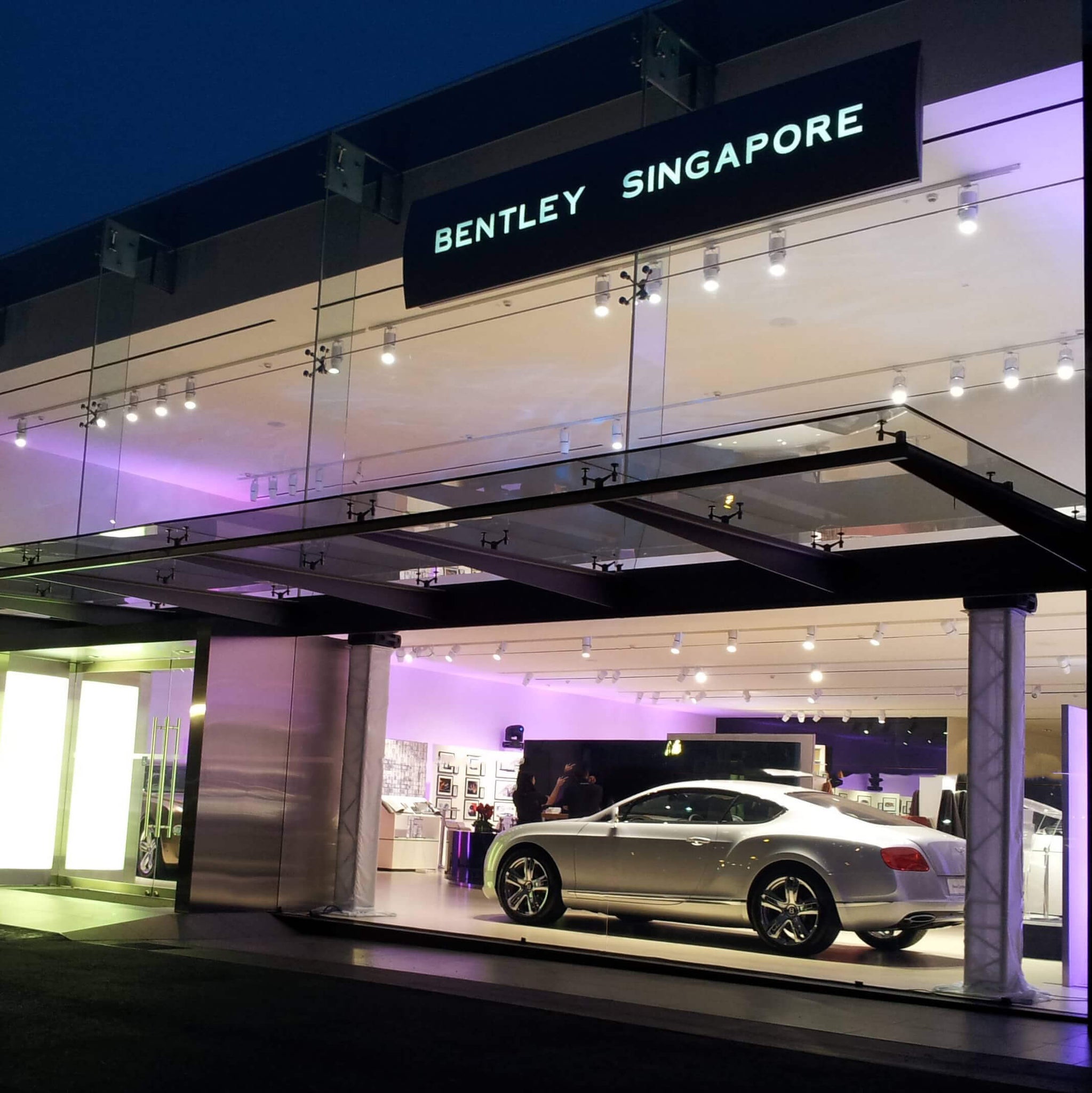 bentely car showroom singapore